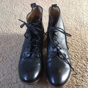 Frye Lace Up Leather Booties